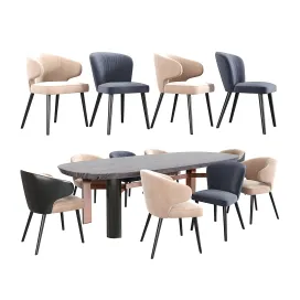 Minotti aston dining chair